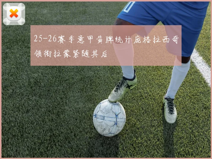 25-26赛季意甲黄牌统计庞格拉西奇领衔拉蒙紧随其后